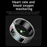Smart Ring – LED Display, Heart Rate & SpO2, Bluetooth, Waterproof - Julie bags