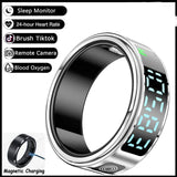 Smart Ring – LED Display, Heart Rate & SpO2, Bluetooth, Waterproof - Julie bags
