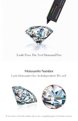 1CT Moissanite Pendant Necklace – 925 Sterling Silver Dainty Prong Setting Necklace for Women - Julie bags