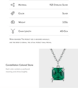 Scorpio Zodiac Charm Necklace – Rainbow Zirconia 925 Sterling Silver Birthstone Pendant for Women - Julie bags
