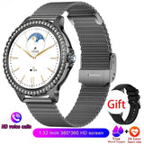 Gold Luxury Smart Watch for Women โ 1.32" HD Screen, Custom Dial, Heart Rate Monitor, Voice Call, Sports Tracker - Julie bags