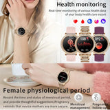 Gold Luxury Smart Watch for Women โ 1.32" HD Screen, Custom Dial, Heart Rate Monitor, Voice Call, Sports Tracker - Julie bags