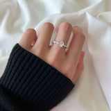 Oval Cut Moissanite Engagement Ring – 925 Sterling Silver 18K White Gold Plated Promise Ring for Women - Julie bags