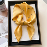 Silk Square Scarf - Luxury Satin Bandana