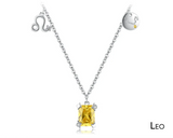 Scorpio Zodiac Charm Necklace – Rainbow Zirconia 925 Sterling Silver Birthstone Pendant for Women - Julie bags