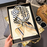 Silk Square Scarf - Luxury Satin Bandana