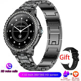 Gold Luxury Smart Watch for Women โ 1.32" HD Screen, Custom Dial, Heart Rate Monitor, Voice Call, Sports Tracker - Julie bags