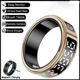 Smart Ring – LED Display, Heart Rate & SpO2, Bluetooth, Waterproof - Julie bags