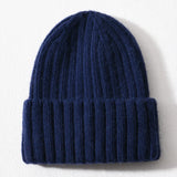 Silk-Lined Cashmere Beanie – Luxury Winter Hat