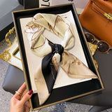 Silk Square Scarf - Luxury Satin Bandana