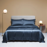 100% Silk Bedding Set - Luxury Solid Color Duvet Cover & Sheets