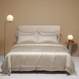 100% Silk Bedding Set - Luxury Solid Color Duvet Cover & Sheets