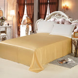 Bedding Sets 4pcs 100% Mulberry Silk Dyed Colors Duvet Cover Flat Sheet Oxford Envelope Pillowcases