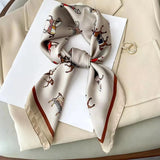 Silk Square Scarf - Luxury Satin Bandana
