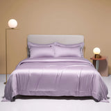 100% Silk Bedding Set - Luxury Solid Color Duvet Cover & Sheets