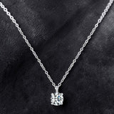 1CT Moissanite Pendant Necklace – 925 Sterling Silver Dainty Prong Setting Necklace for Women - Julie bags