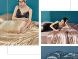 LuxeSilk Couture: Premium Mulberry Silk Bedding Set
