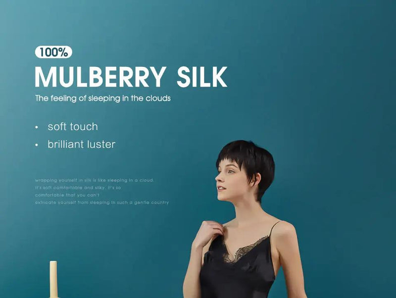 LuxeSilk Couture: Premium Mulberry Silk Bedding Set