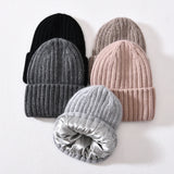 Silk-Lined Cashmere Beanie – Luxury Winter Hat