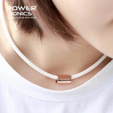 Power Ionics Titanium Bio Silicone Necklace – 3000 Anions, Health Boosting Sports Pendant for Women & Men - Julie bags