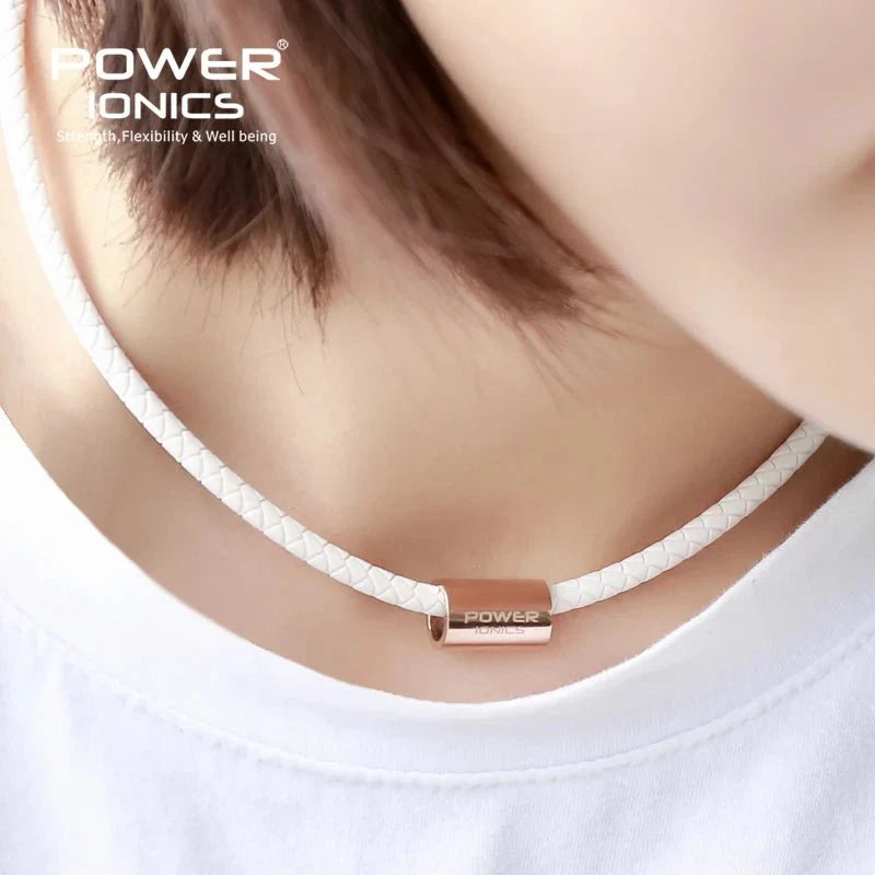 Power Ionics Titanium Bio Silicone Necklace – 3000 Anions, Health Boosting Sports Pendant for Women & Men - Julie bags