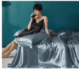 LuxeSilk Couture: Premium Mulberry Silk Bedding Set