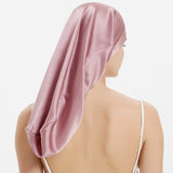 100% Mulberry Silk Bonnet for Sleeping – Long Adjustable Hair Cap
