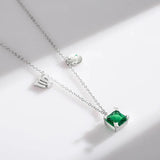 Scorpio Zodiac Charm Necklace – Rainbow Zirconia 925 Sterling Silver Birthstone Pendant for Women - Julie bags