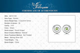 Peridot Circle Stud Earrings – 925 Sterling Silver Double Halo Gemstone Earrings for Women
