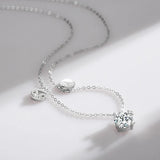 Scorpio Zodiac Charm Necklace – Rainbow Zirconia 925 Sterling Silver Birthstone Pendant for Women - Julie bags