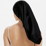 100% Mulberry Silk Bonnet for Sleeping – Long Adjustable Hair Cap