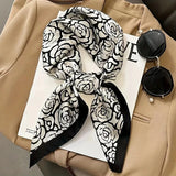 Silk Square Scarf - Luxury Satin Bandana