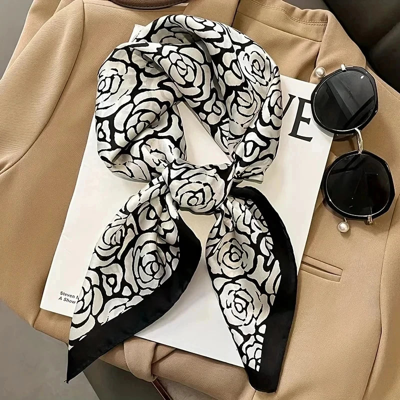 Silk Square Scarf - Luxury Satin Bandana