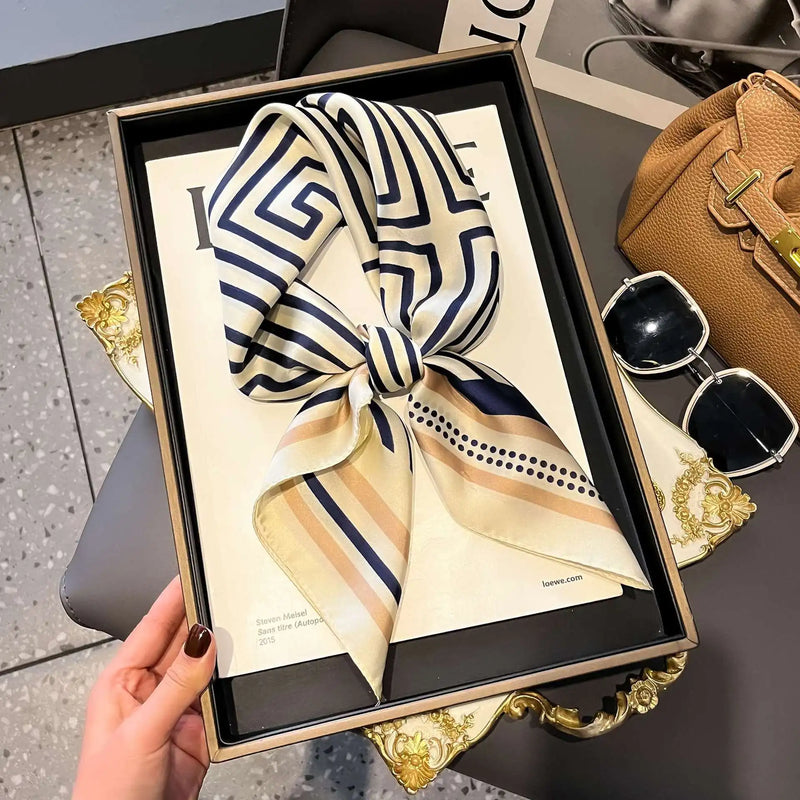 Silk Square Scarf - Luxury Satin Bandana