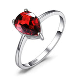 Oval Amethyst Gemstone Ring – 925 Sterling Silver Dainty Gold Plated Ring for Women