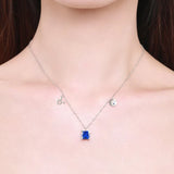 Scorpio Zodiac Charm Necklace – Rainbow Zirconia 925 Sterling Silver Birthstone Pendant for Women - Julie bags