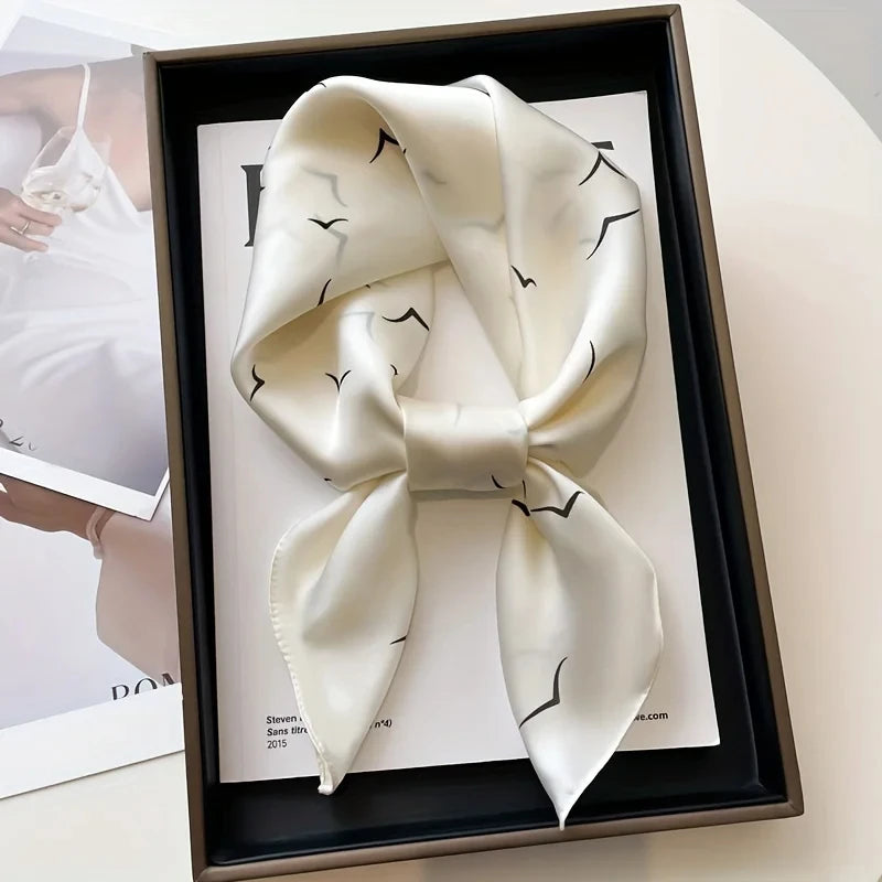 Silk Square Scarf - Luxury Satin Bandana