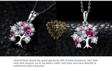 Tree of Life Ruby Pendant Necklace – 925 Sterling Silver Statement Gemstone Jewelry for Women - Julie bags