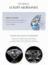 1CT Moissanite Pendant Necklace – 925 Sterling Silver Dainty Prong Setting Necklace for Women - Julie bags