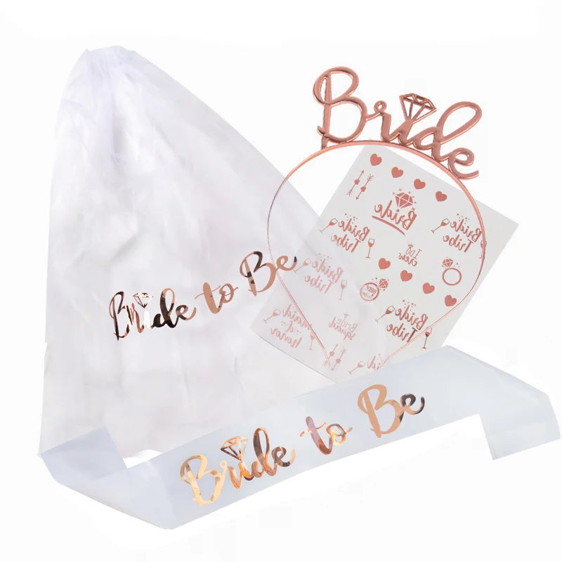 Bride To Be Veil & Sash Set - Bachelorette Party Supplies