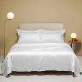 100% Silk Bedding Set - Luxury Solid Color Duvet Cover & Sheets