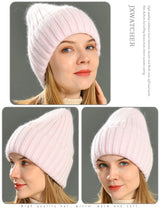 Silk-Lined Cashmere Beanie – Luxury Winter Hat