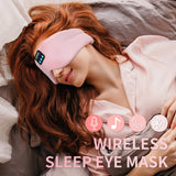 Silk Bluetooth Sleep Mask - Headphones & Eye Cover with Built-In Speakers