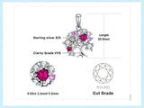 Tree of Life Ruby Pendant Necklace – 925 Sterling Silver Statement Gemstone Jewelry for Women - Julie bags