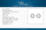 Moissanite Stud Earrings – D Color 925 Sterling Silver Classic Solitaire Earrings for Women