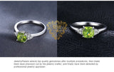 Peridot Solitaire Ring – 925 Sterling Silver for Women - Julie bags