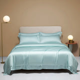 100% Silk Bedding Set - Luxury Solid Color Duvet Cover & Sheets