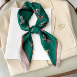 Silk Square Scarf - Luxury Satin Bandana