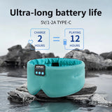 Silk Bluetooth Sleep Mask - Headphones & Eye Cover with Built-In Speakers