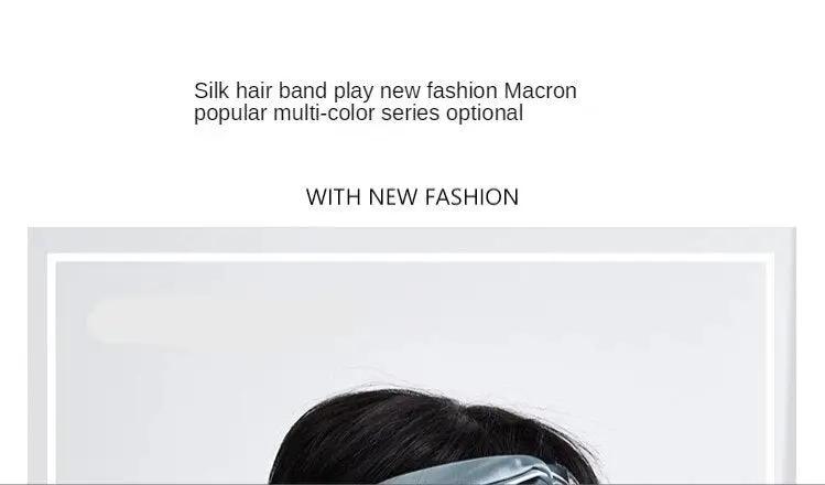 Harmony Duo: Mulberry Silk Headband Set in Pink and Blue